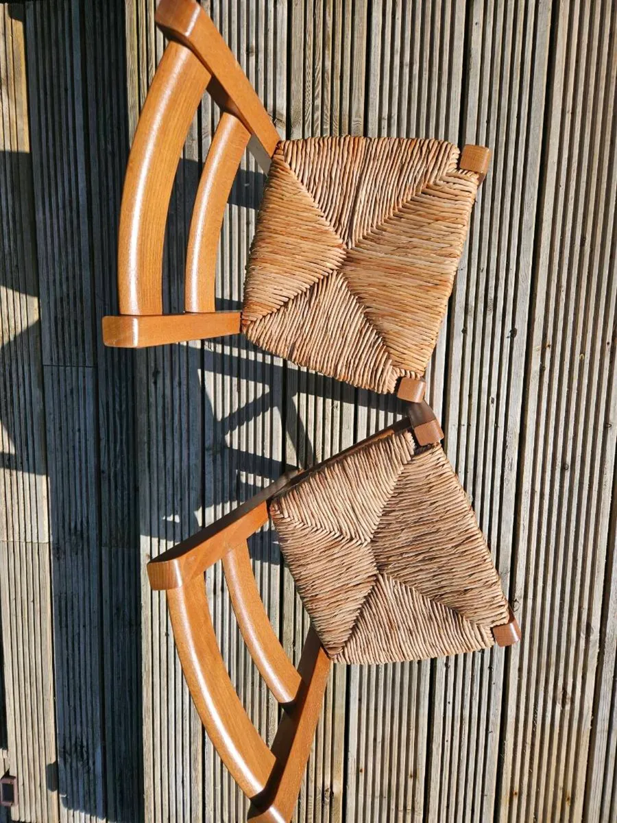 2 Solid Wood Súgán/Straw Children's Chairs - Image 2