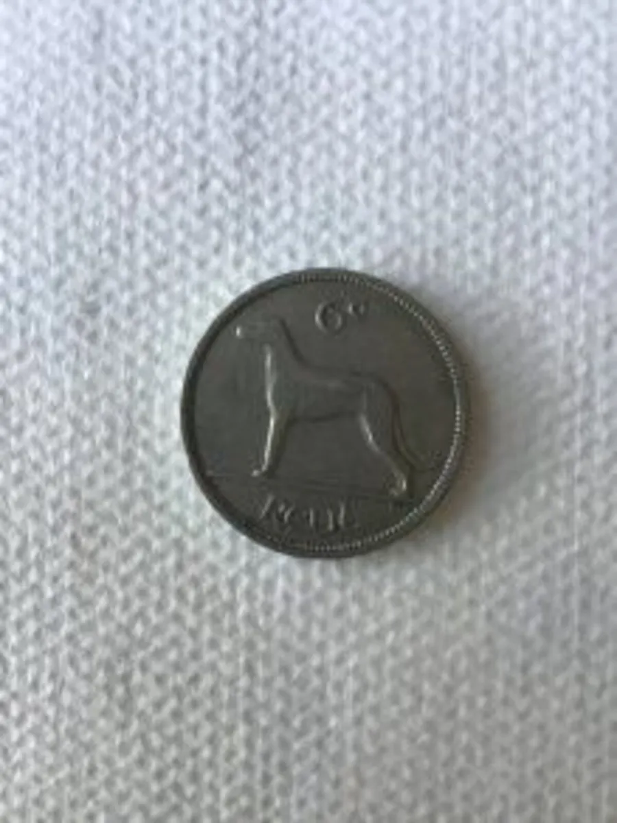 Irish pre decimal Sixpence (6d) coin