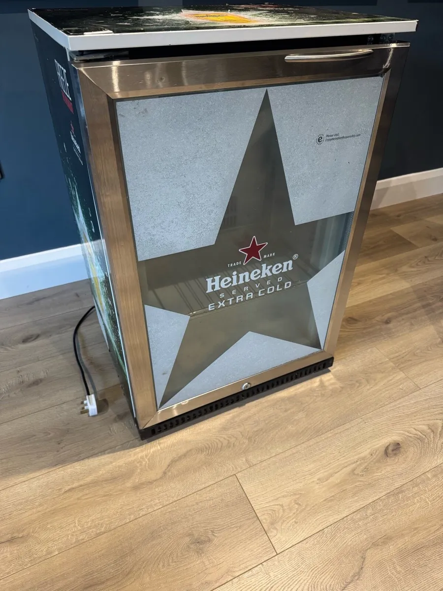 Heineken fridge and Guinness mini drinks fridge - Image 1