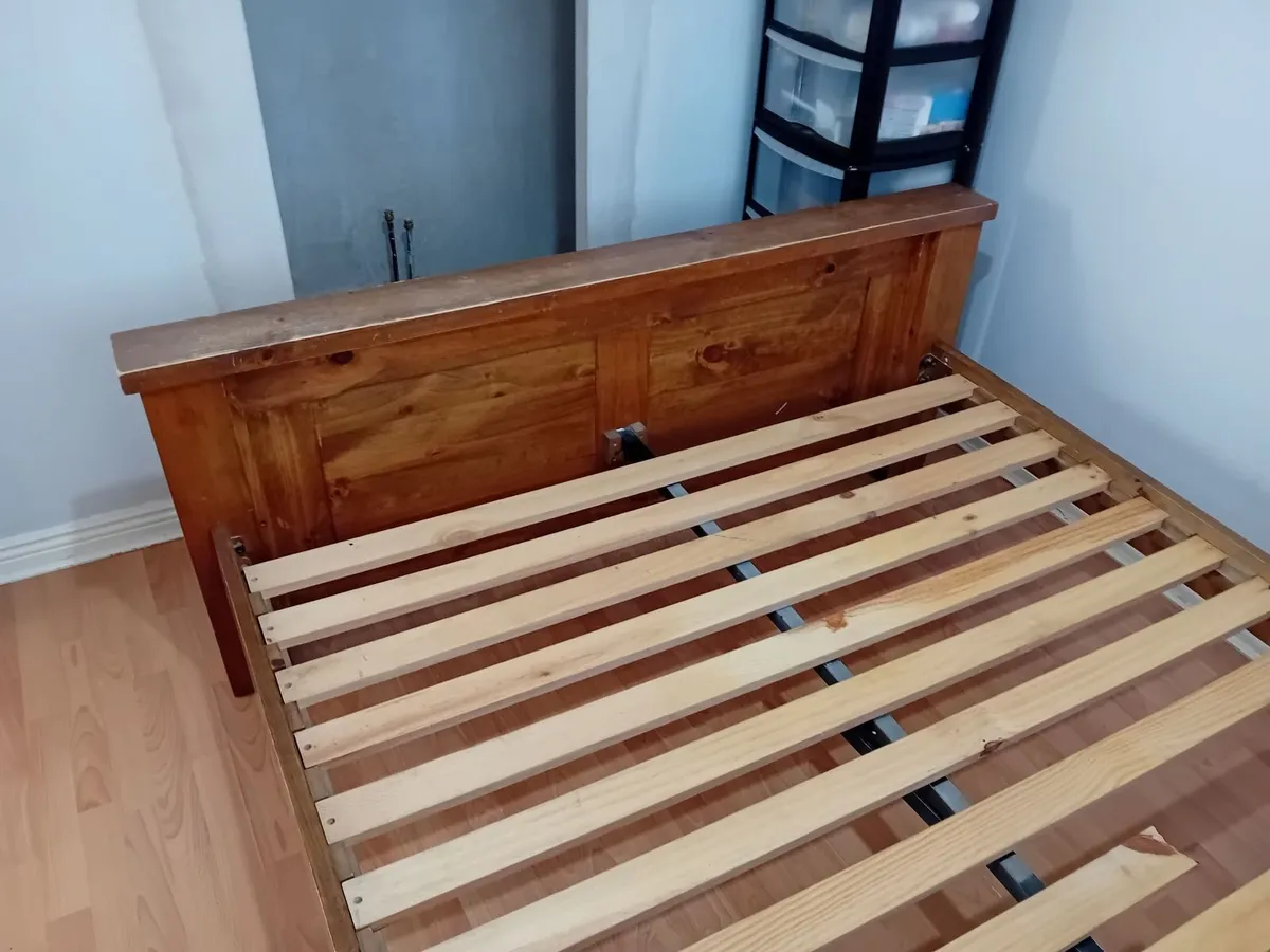 King Size Oak Bed - Image 1