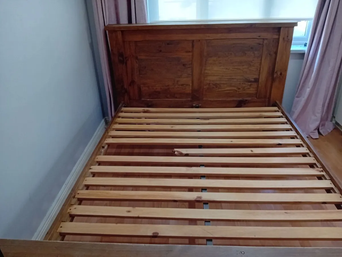 King Size Oak Bed - Image 2