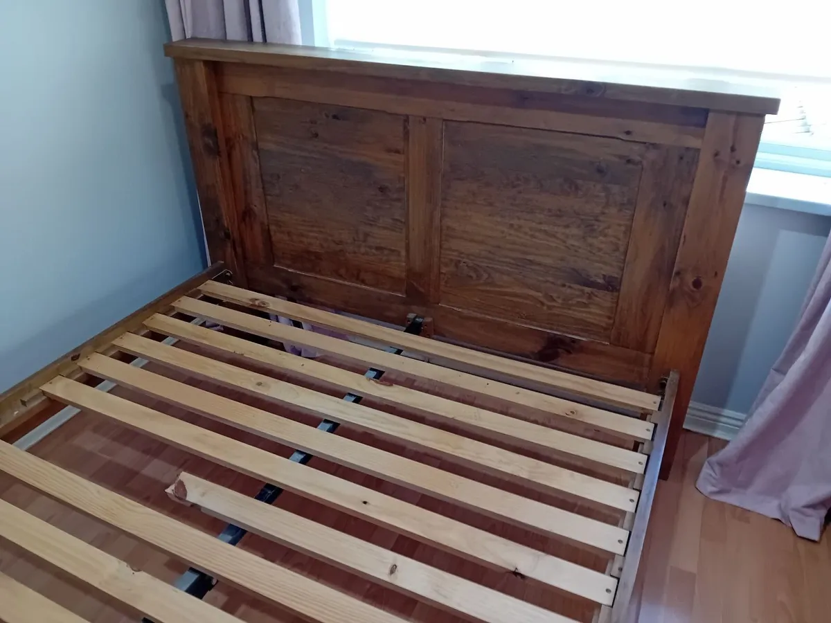 King Size Oak Bed - Image 3