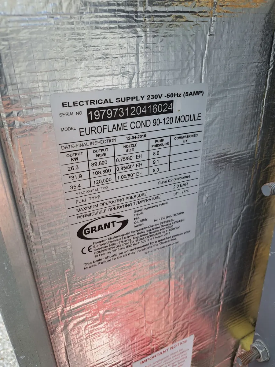 Condensing Oil Boiler, oil tank, hot water tank - Image 3