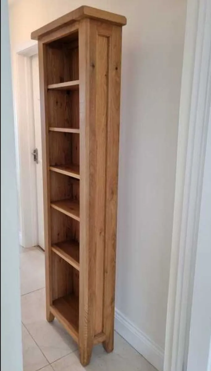 Slim Strawbridge Bookcases Solid Oak - Image 1