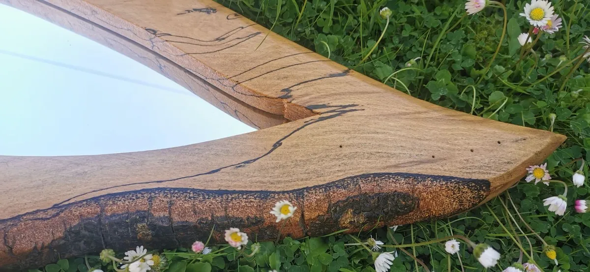 Handcrafted beech mirror - Image 4