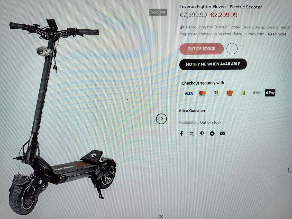 High Performance Adult Scooters VSETT/TEVERUN  11 - Image 2