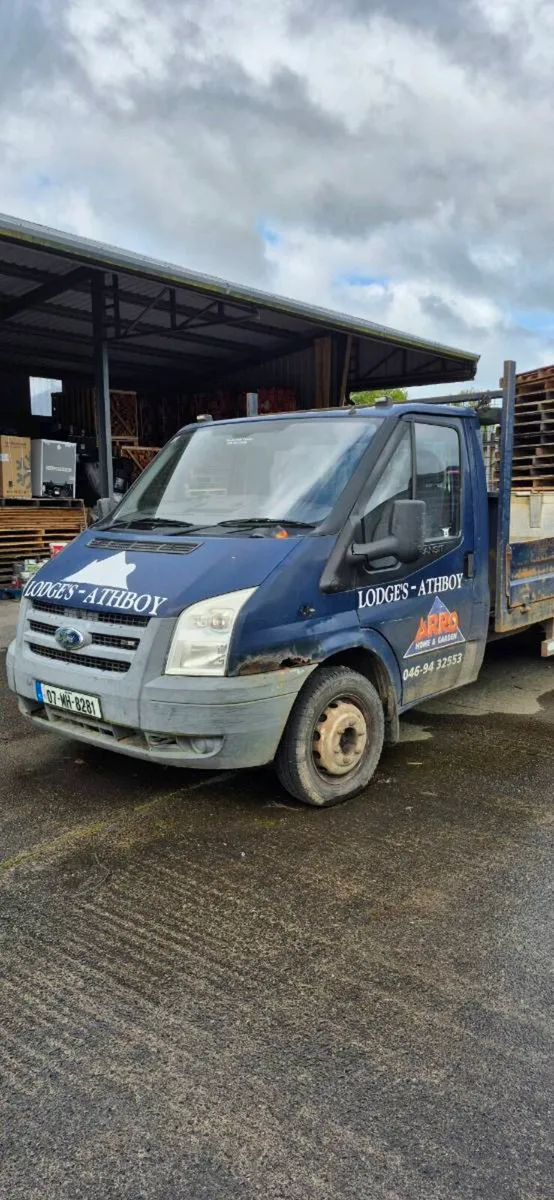 2007 Ford Transit Flat Bed with Tail Lift - Image 1