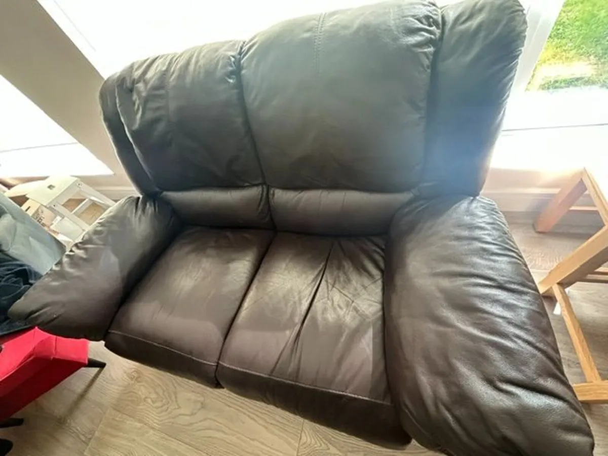 Lazy Boy Leather Couch - Image 2