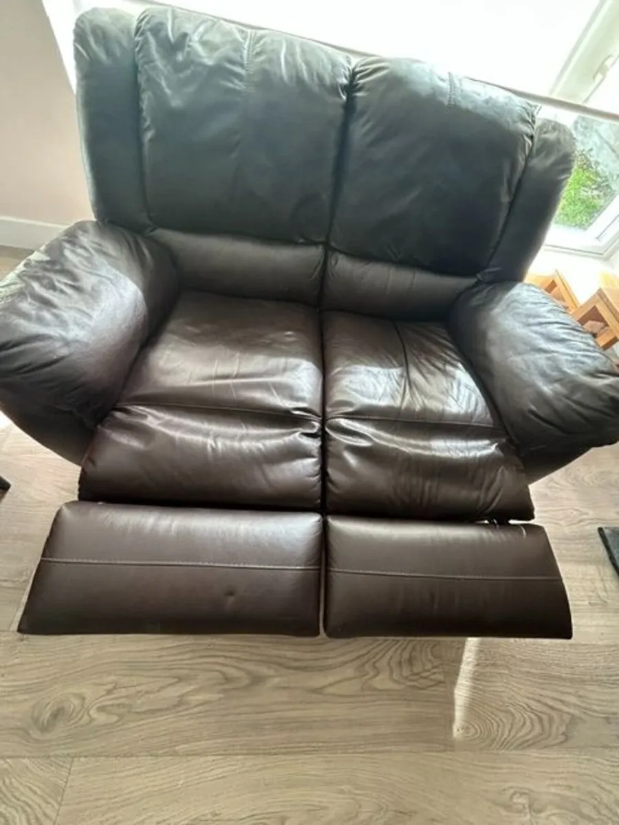 Lazy Boy Leather Couch - Image 3