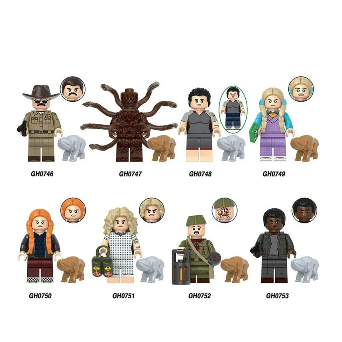 8-Pack] Stranger Things Season 5 Minifigure Bundle - Image 1