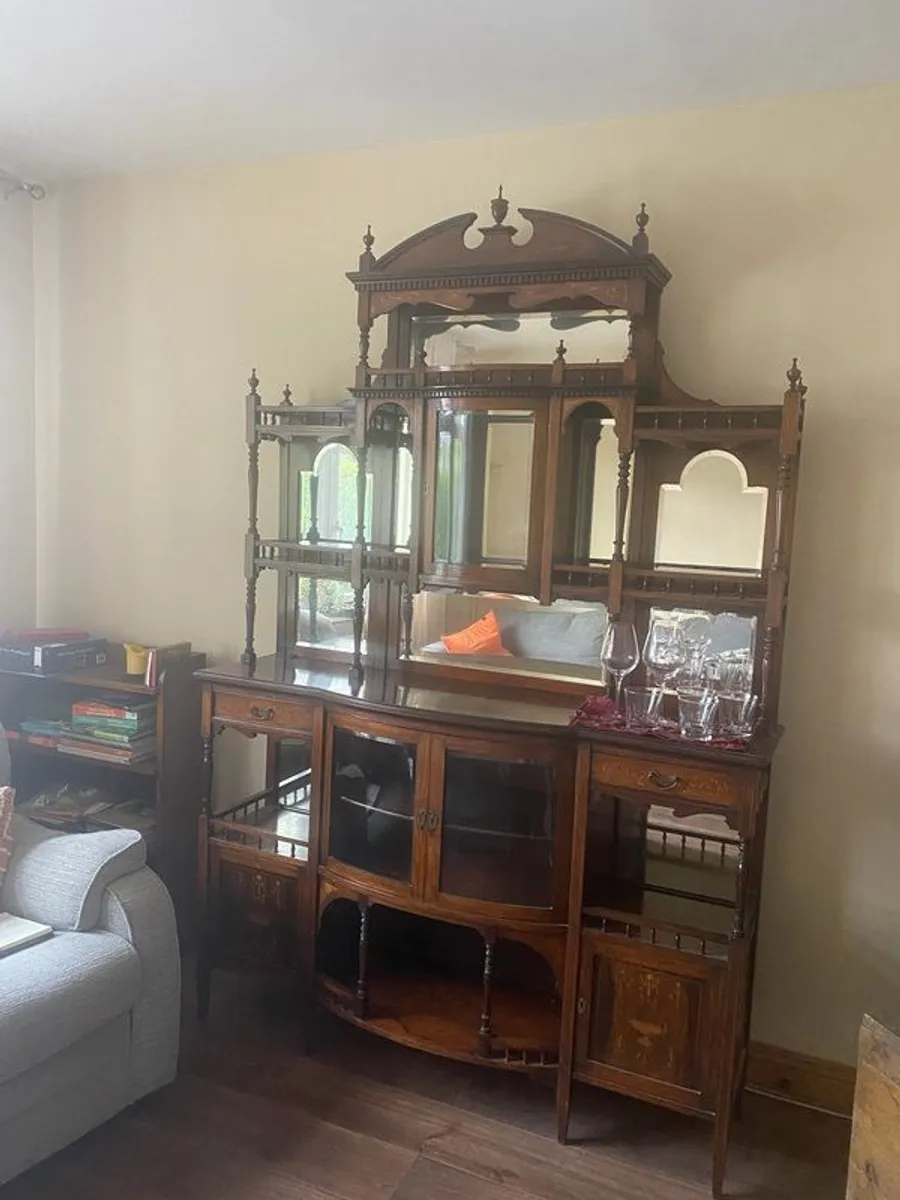 Edwardian Rosewood Display Cabinet - Image 2