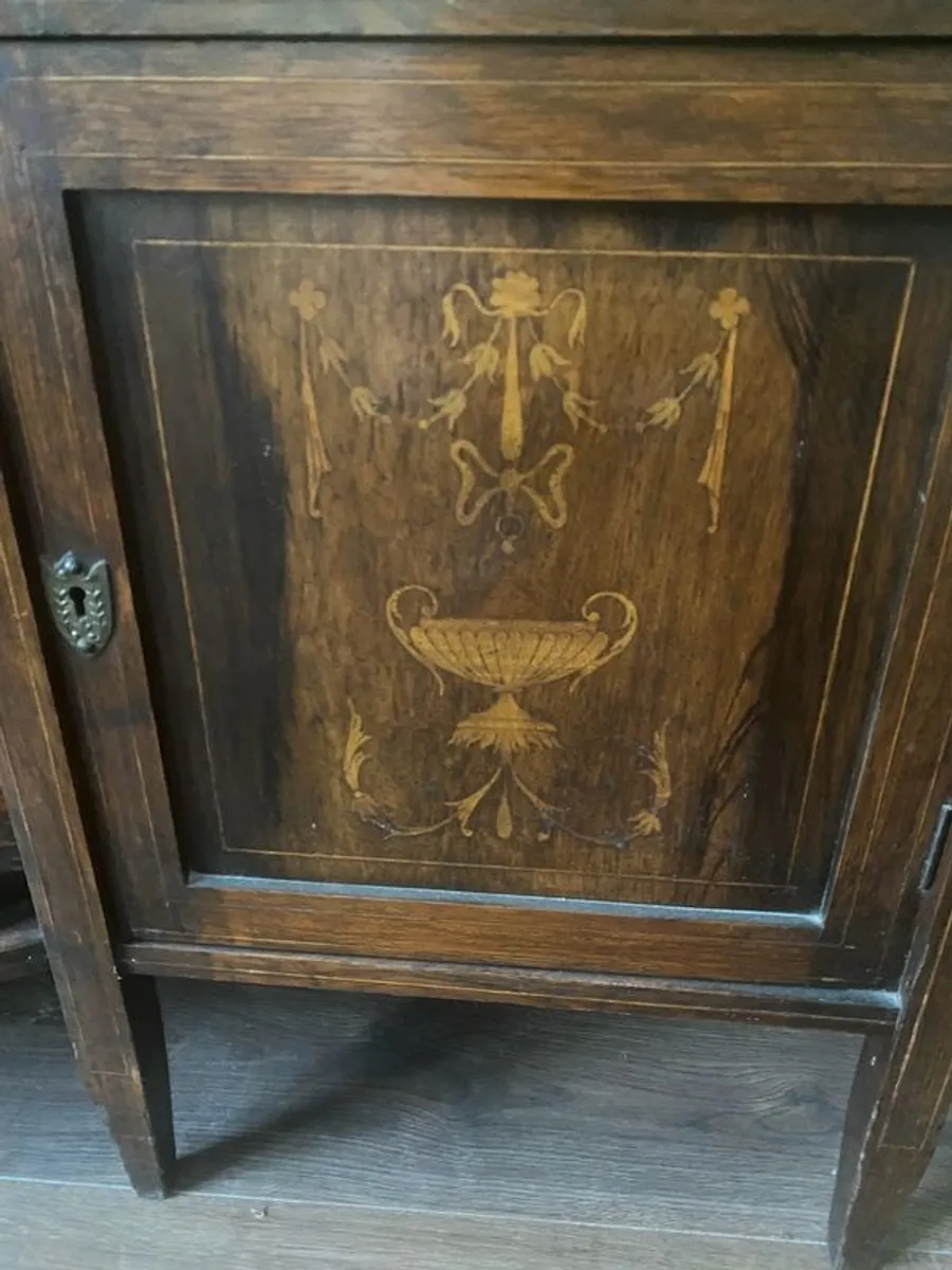 Edwardian Rosewood Display Cabinet - Image 4
