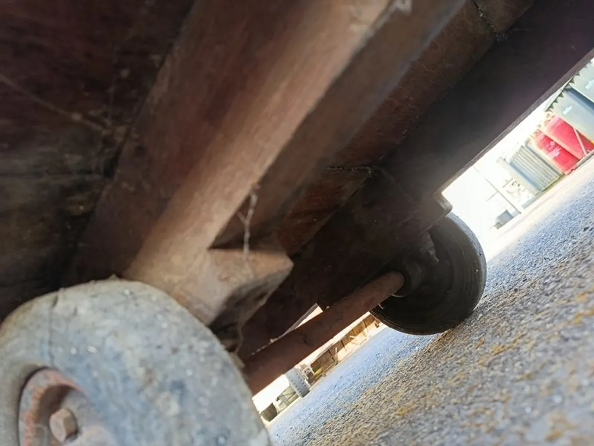 Antique Woollen Mill Trolley / Cart - Image 3