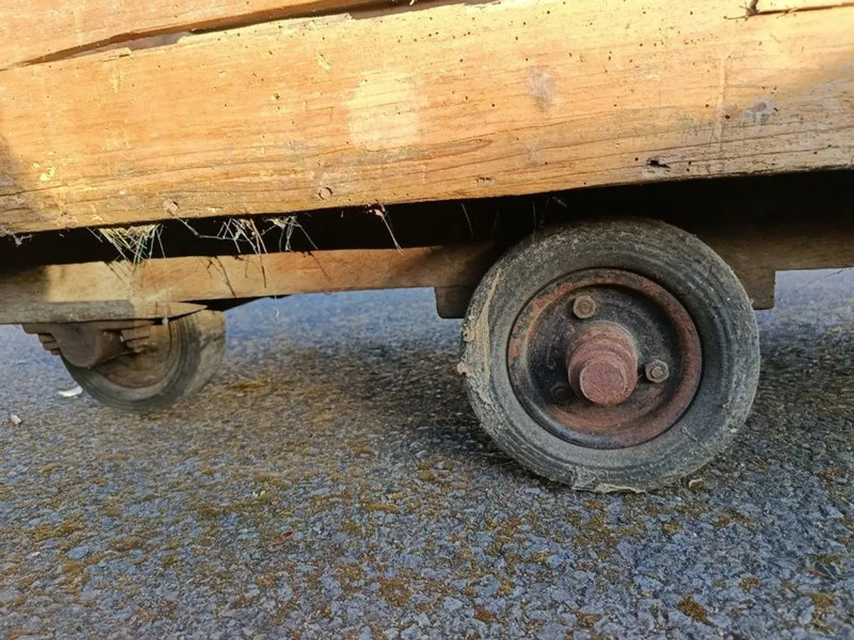 Antique Woollen Mill Trolley / Cart - Image 4