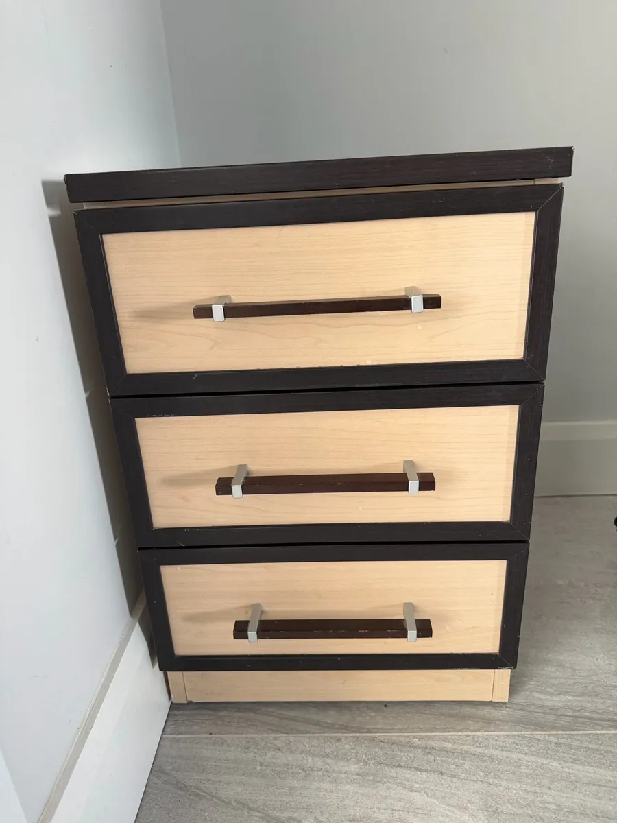 Bedside locker - 3 Drawer - Image 1