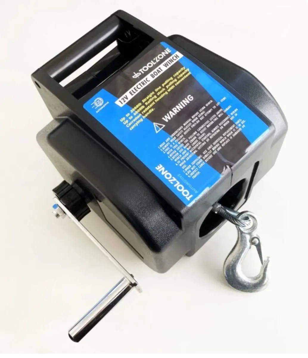 12 V 6000LBS Electric Boat Winch - Image 1