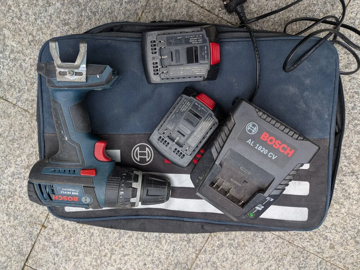 Bosch Drill / Batteries - Image 1