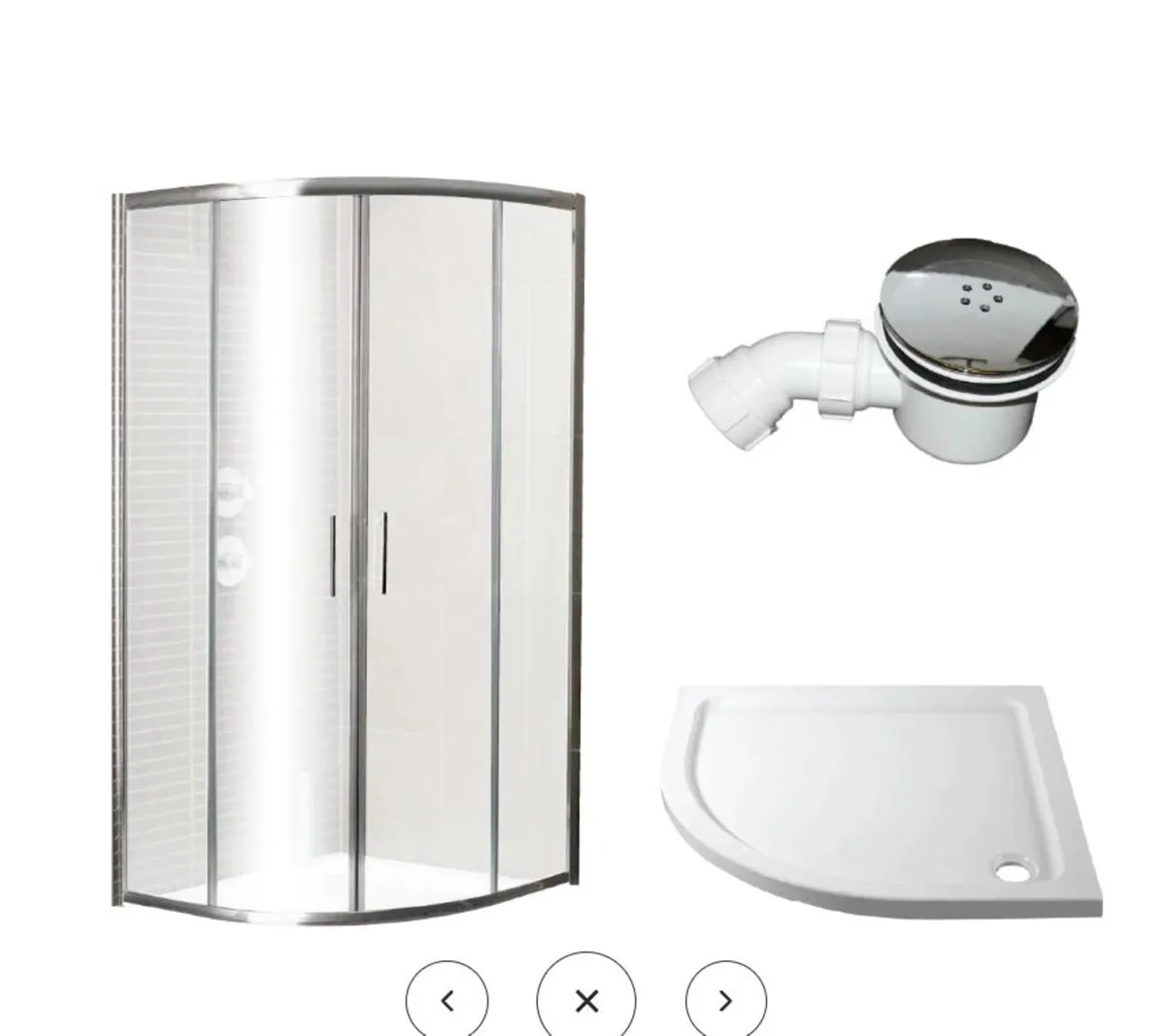 Quadrant Shower Enclosure Bundle with Door - Image 1