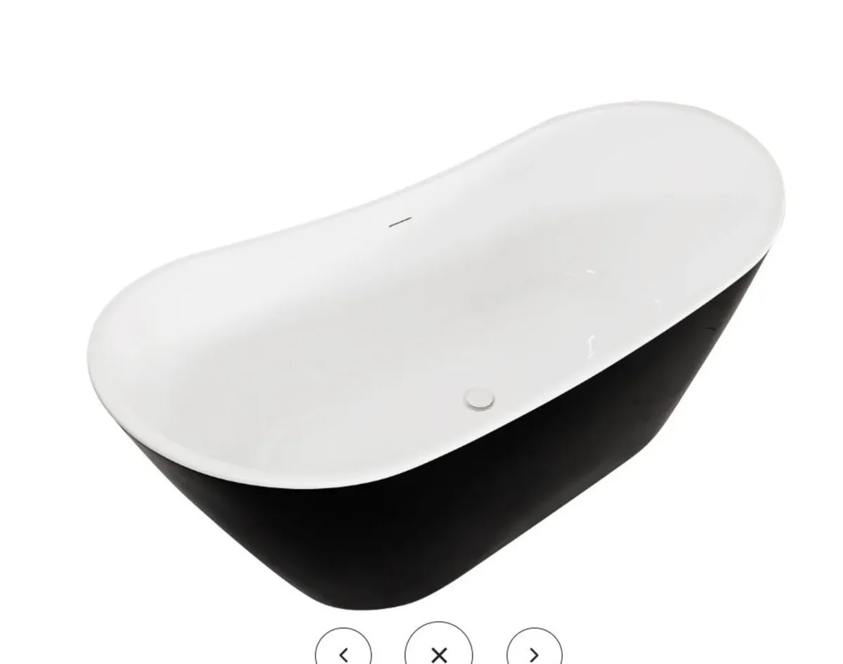 Taha 1700 x 800 Freestanding Double Ended Slipper - Image 2