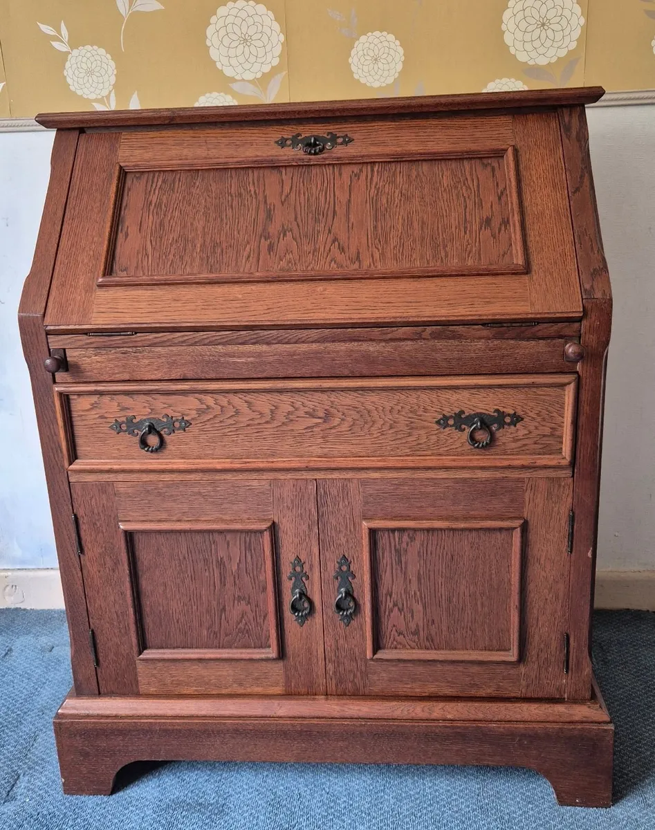 Bureau, Oak, Vintage - Image 1