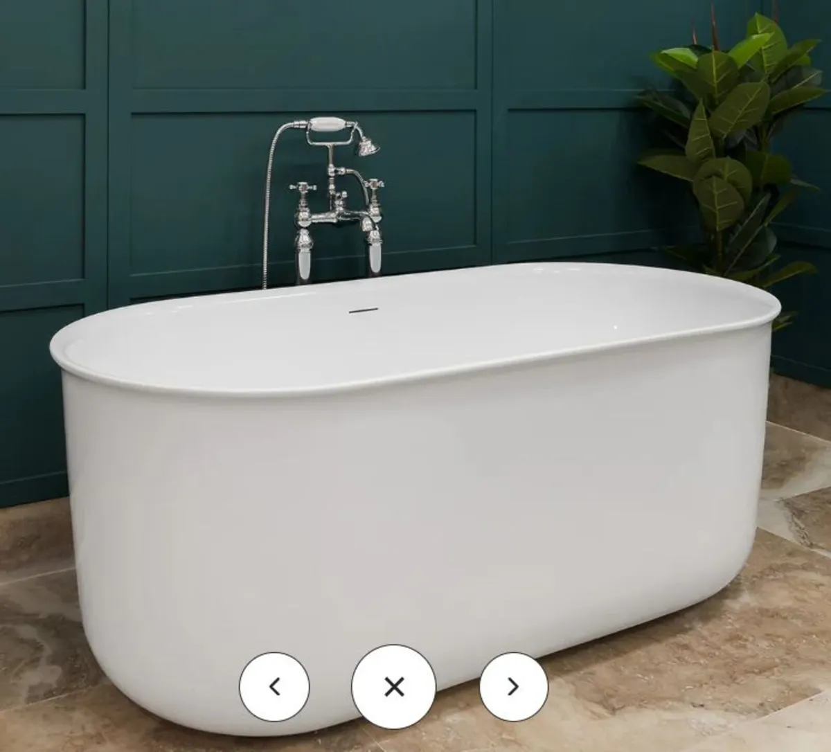 Benita 1700 x 780mm Freestanding Bath - Image 2