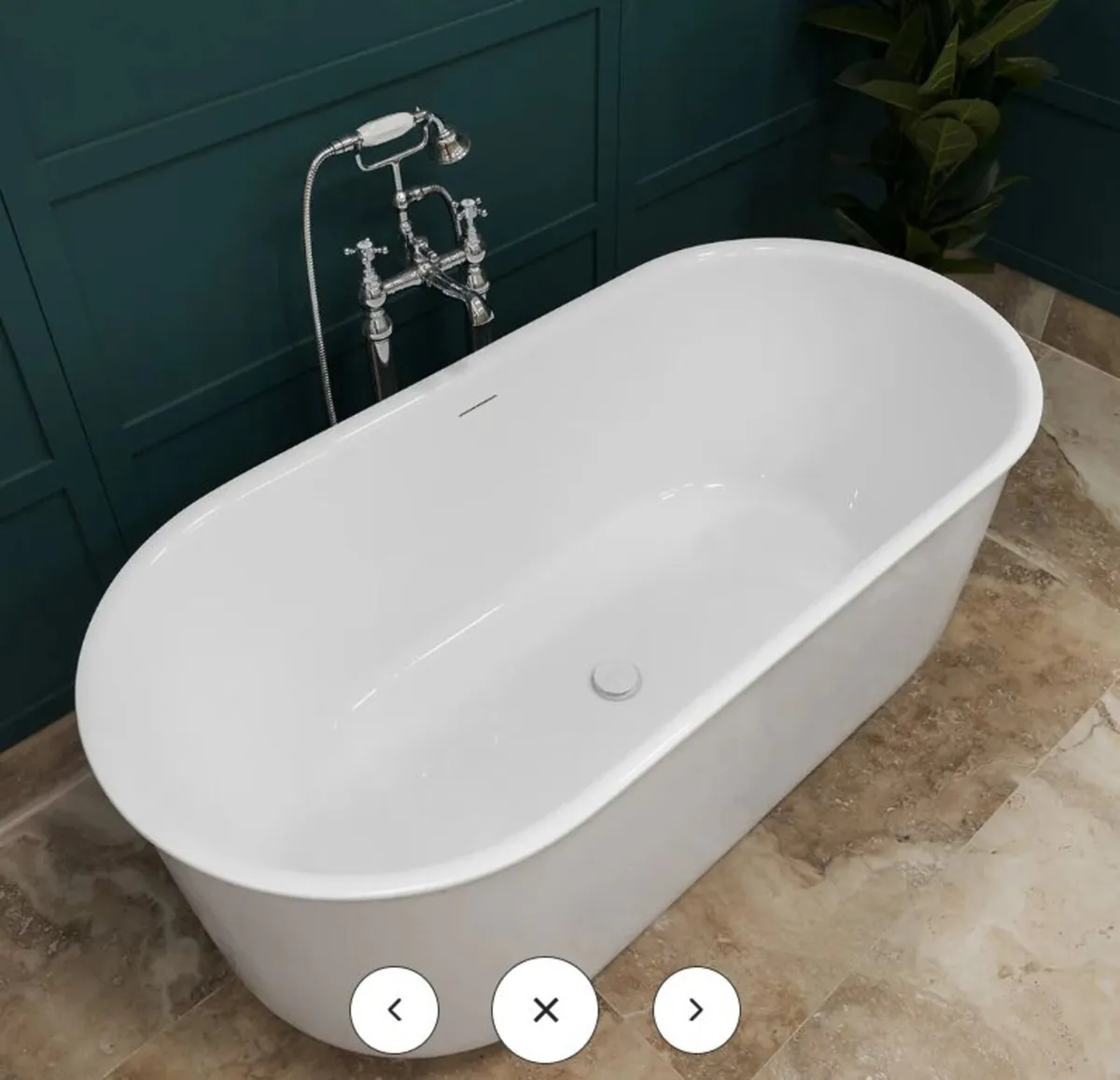 Benita 1700 x 780mm Freestanding Bath - Image 4