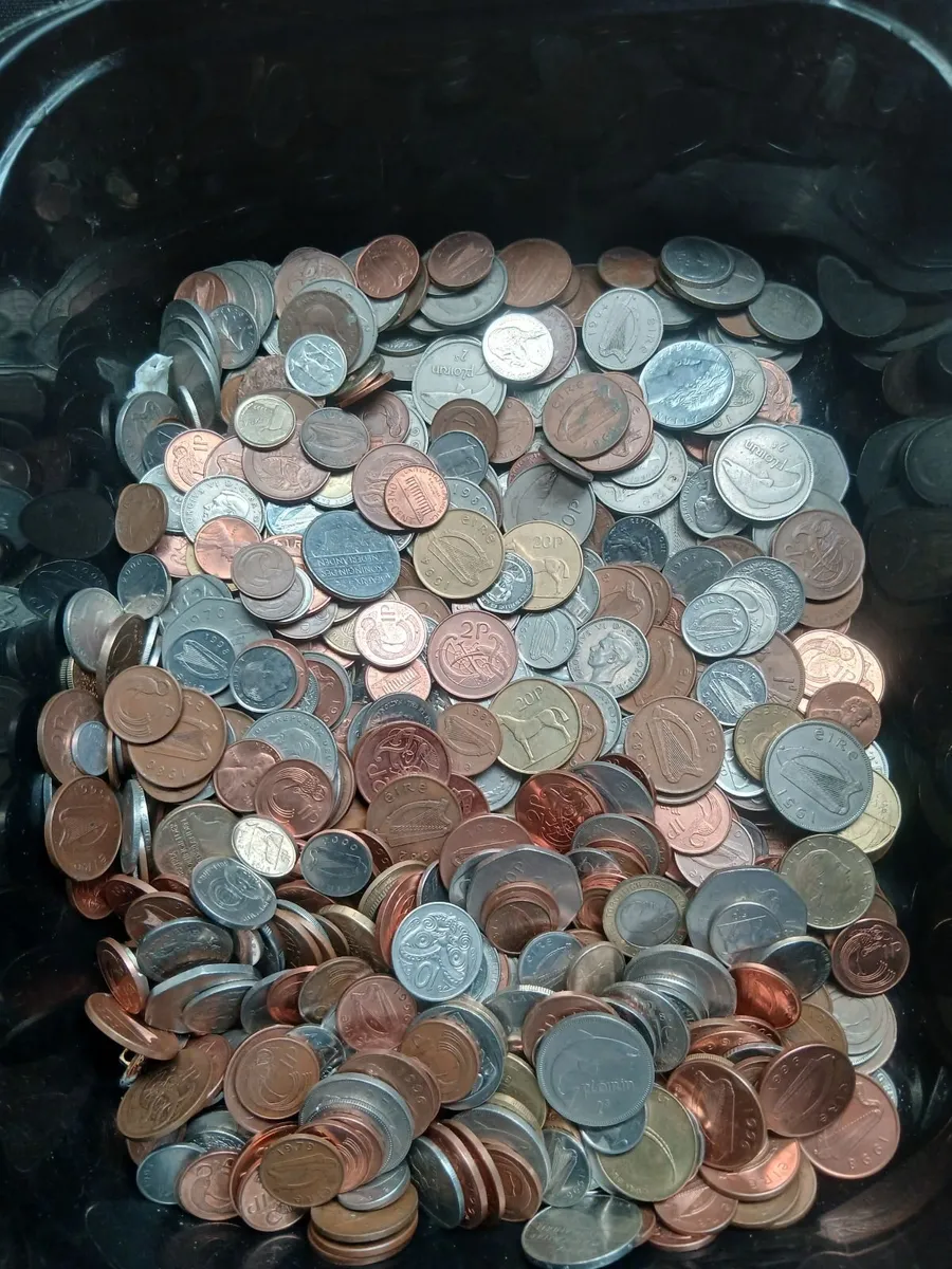 Box of old coins