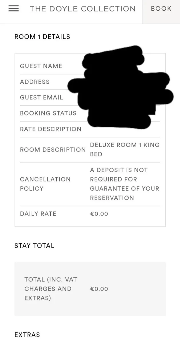 hotel , breakfast and dinner in dublin 30th june - Image 1