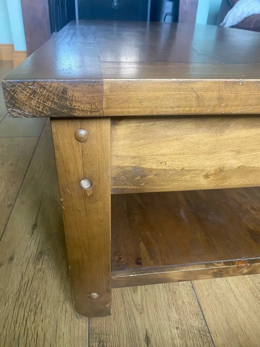 Solid Wood Coffee Table - Image 4