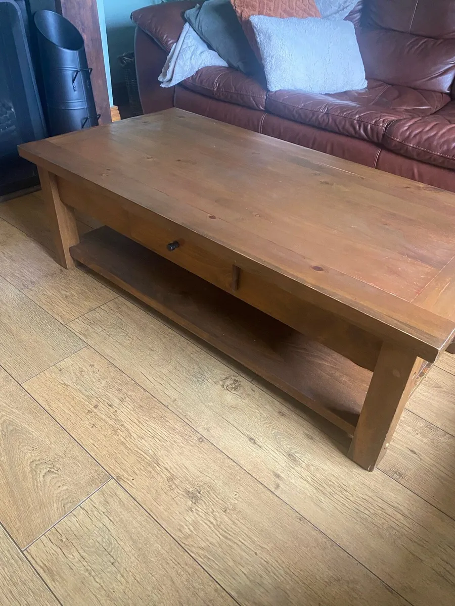 Solid Wood Coffee Table - Image 1