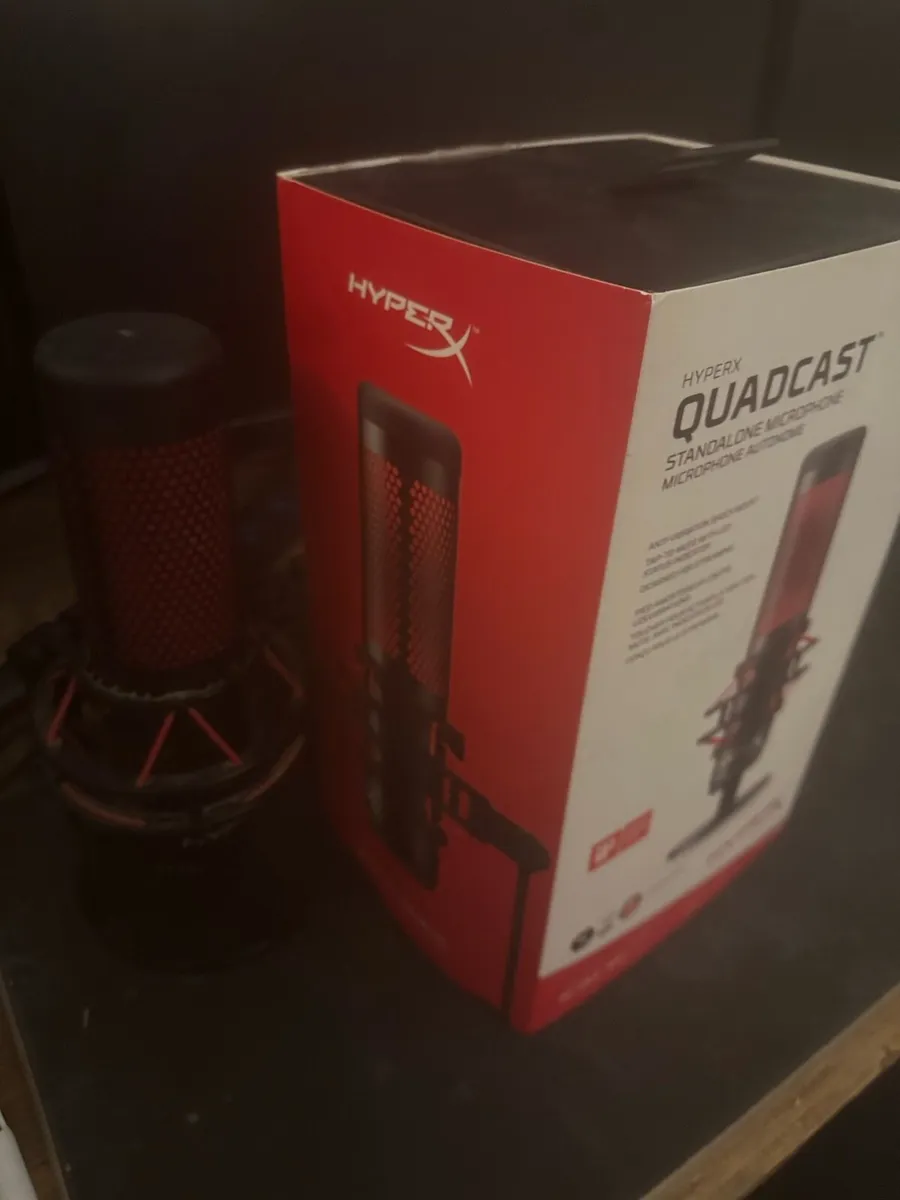 Hyper X Quadcast USB Microphone Boxed-Excellent - Image 1