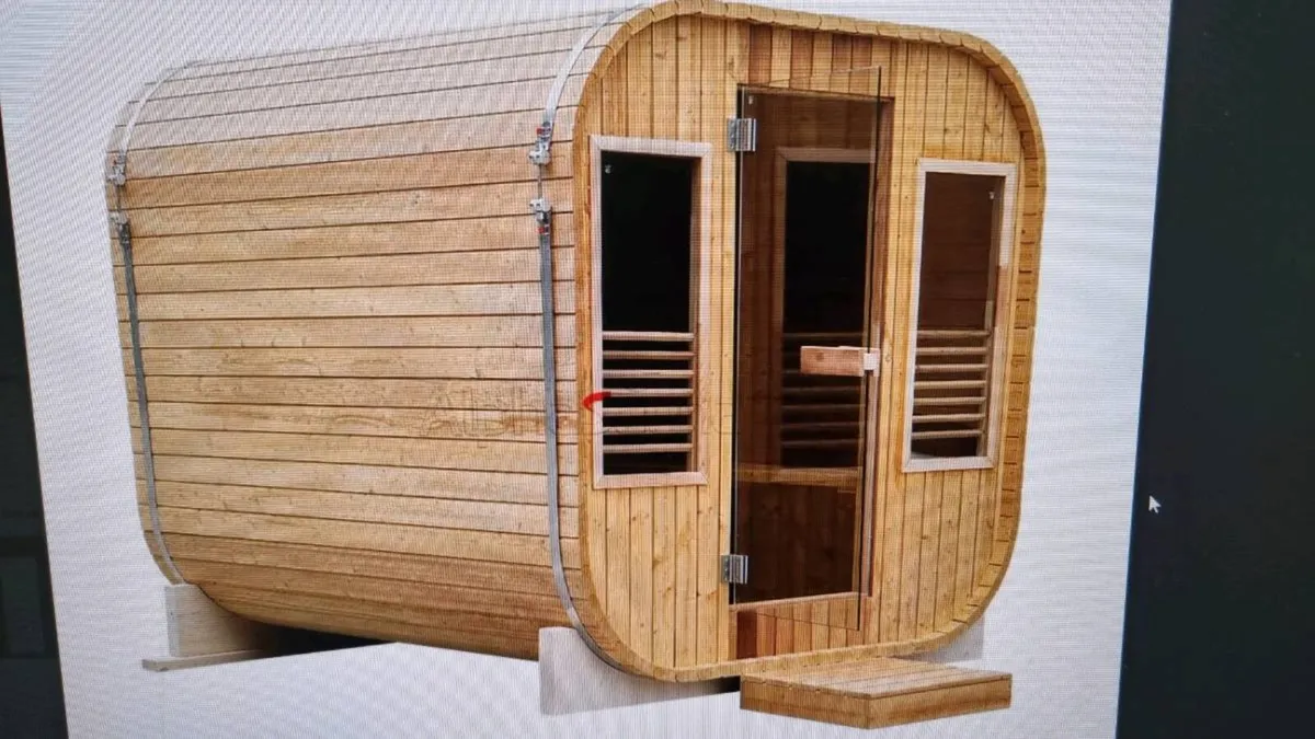 Sauna Cube Traditional Wood 1.8 x 2.4mtr - Image 2