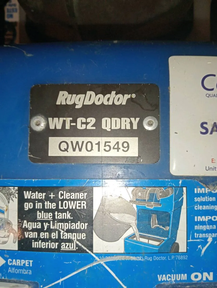 Rug doctor pro quick dry 3.7G carpet cleaner/valet - Image 3