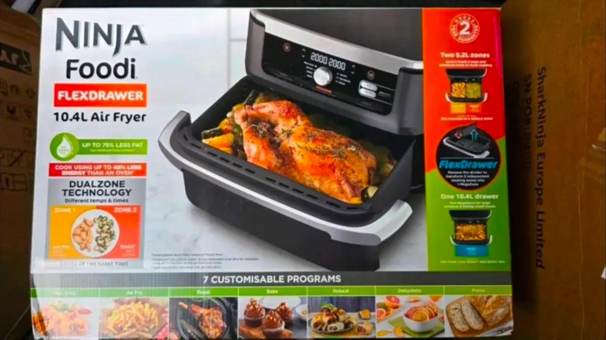 Ninia 10.4L Flexdrawer Dual Zone Air Fryer