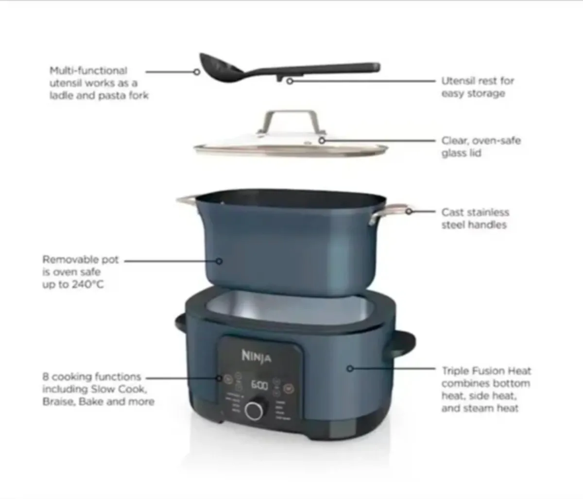 Ninja Foodi 8-in-1 PossibleCooker Slow Cooker - Image 2