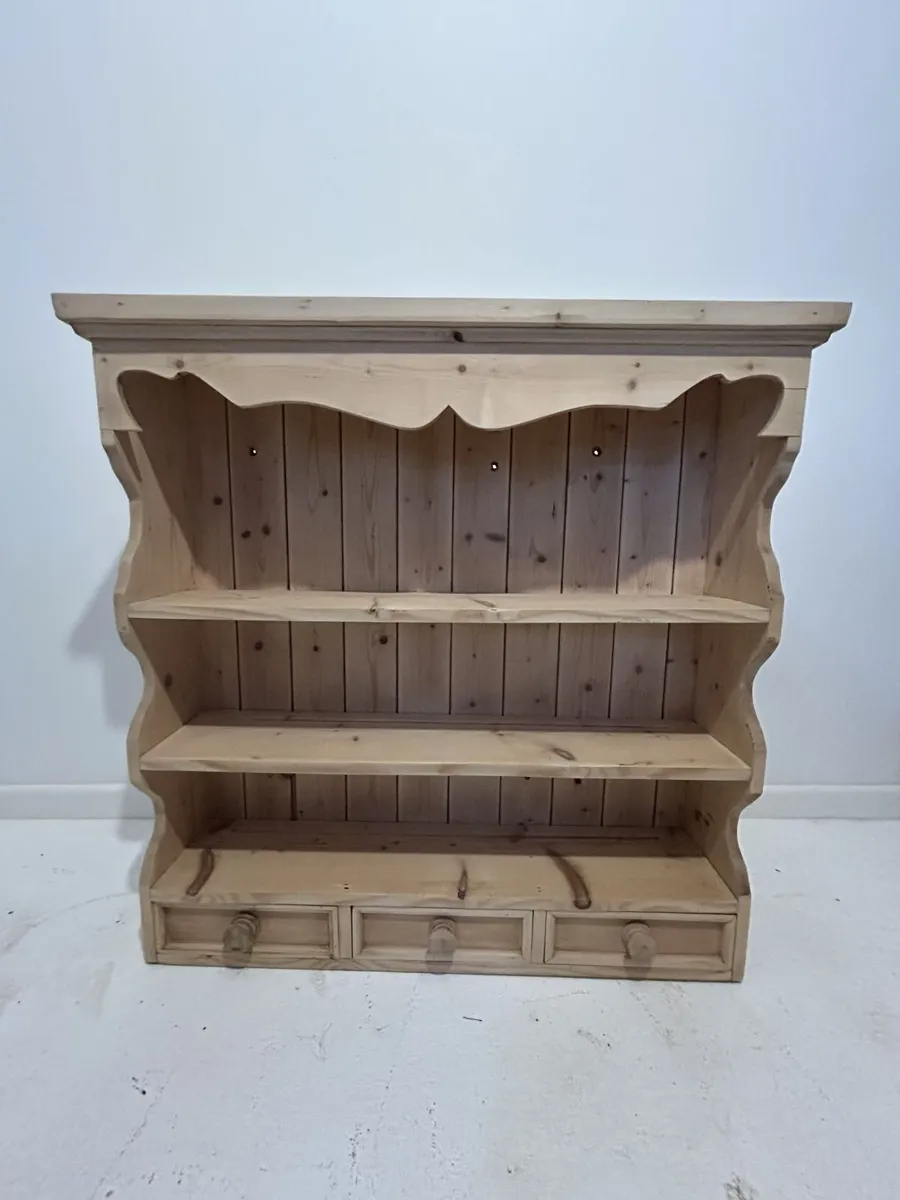 Restored Country Pine Display Cupboard - Image 2