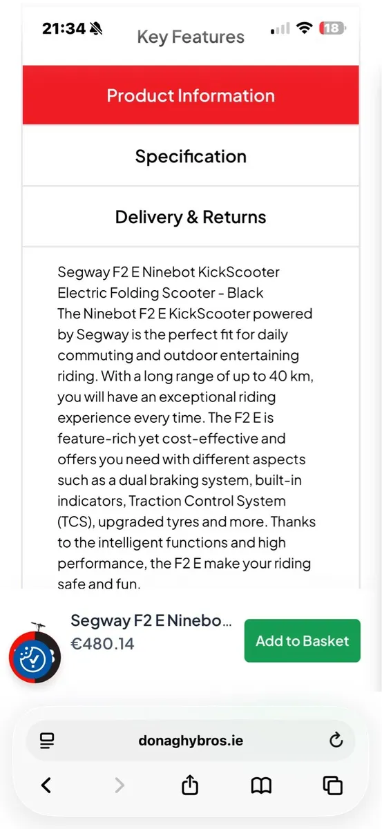 Ninebot scooter - Image 2