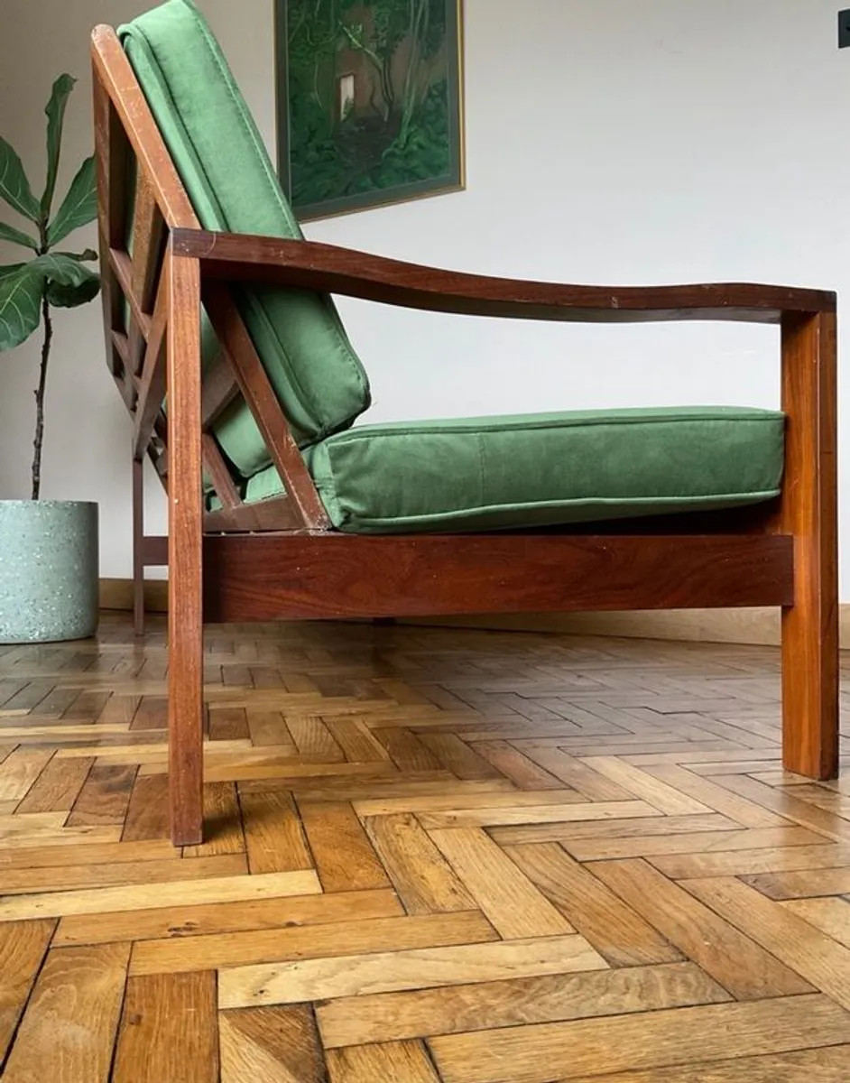 teak sofa mid century vintage retro danish - Image 3