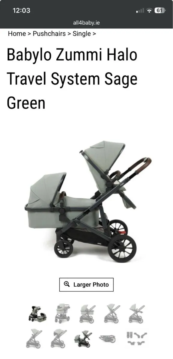 Zummi Halo travel system - Image 1