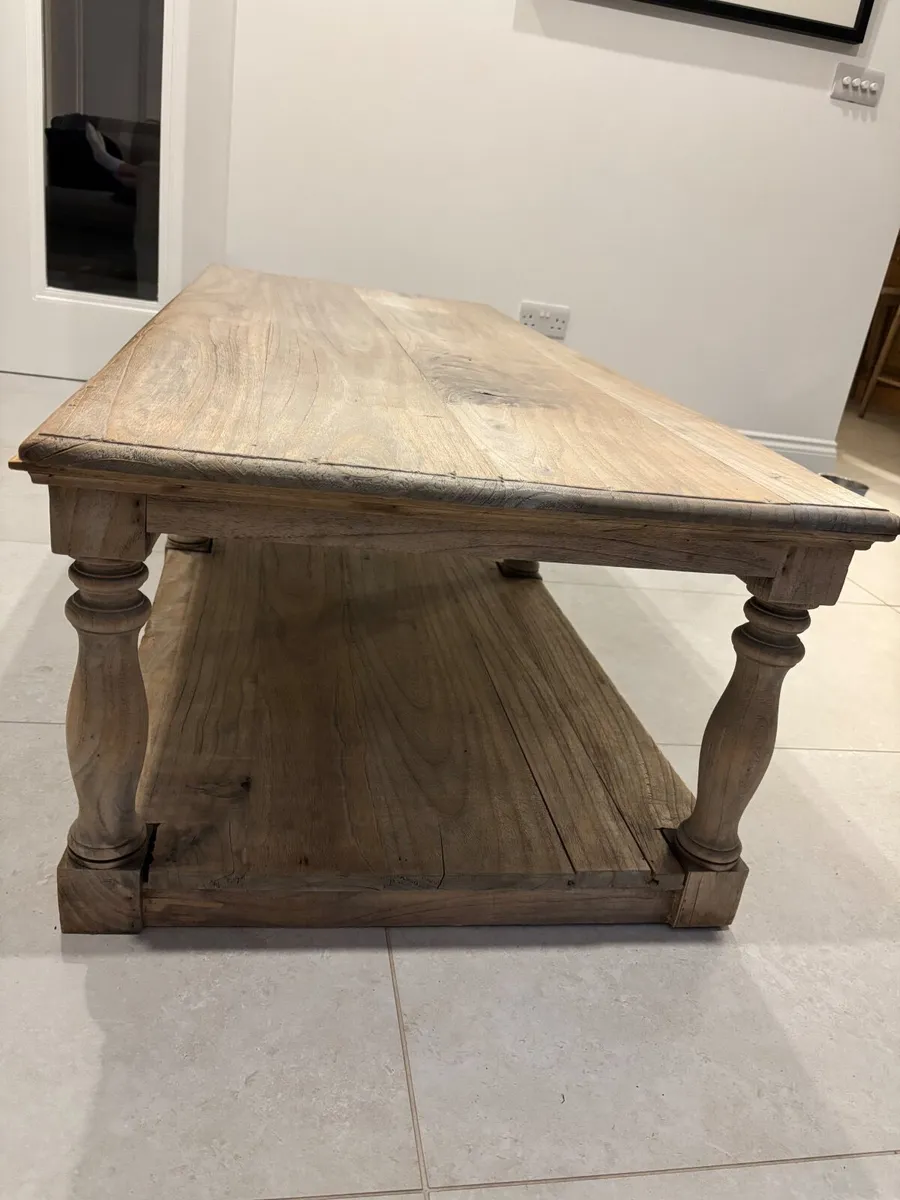 Solid Reclaimed Elm Coffee Table - Image 3