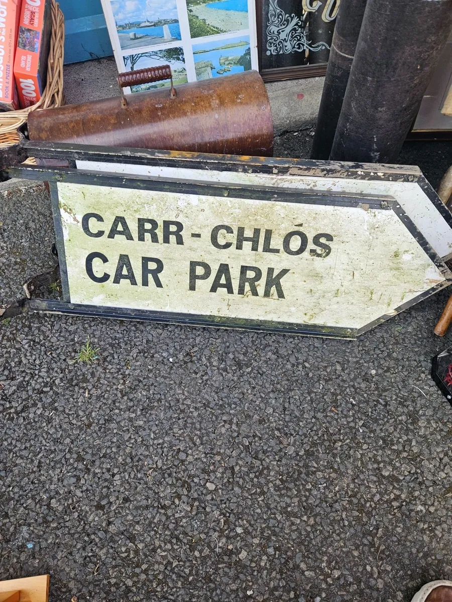 Metal Road Sign Car Park - Image 2