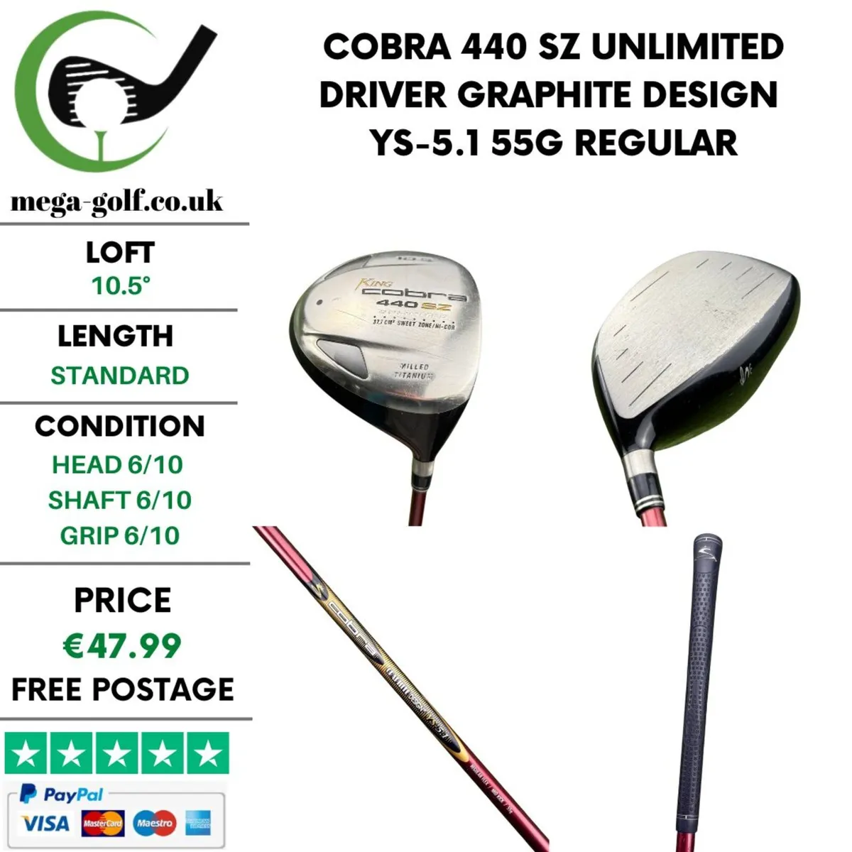 Cobra 440 SZ Unlimited Driver / 10.5° / Regular - Image 1