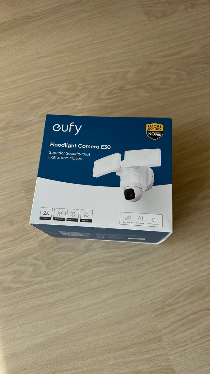 Eufy Floodlight Camera E30 - Brand New - Image 1