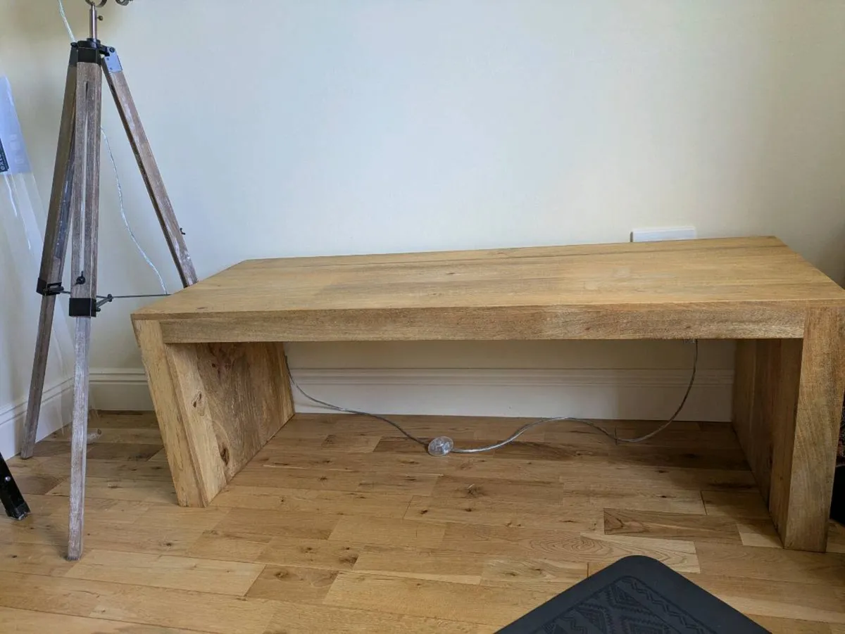Solid Wood Furniture Set – Coffee/Side Tables & TV - Image 3