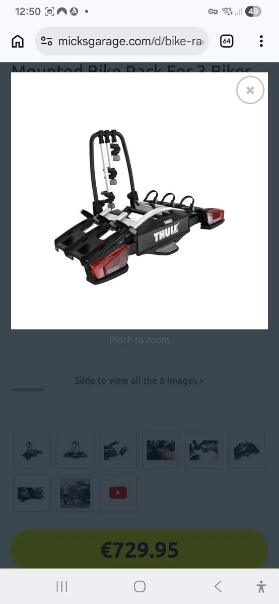 Thule velocompact Bike Rack - Image 1