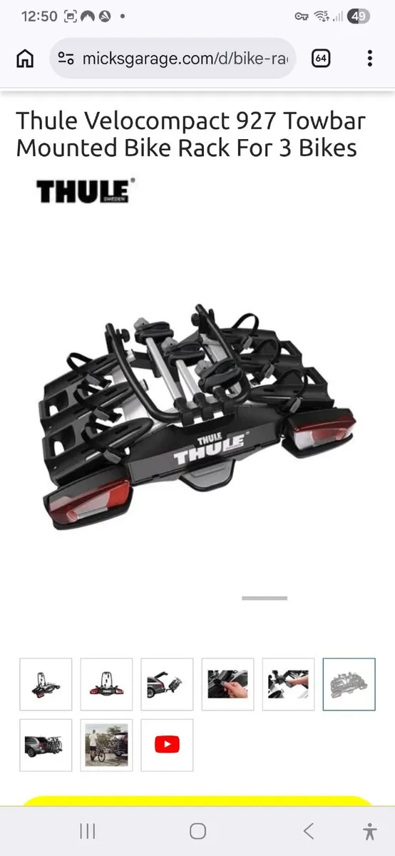 Thule velocompact Bike Rack - Image 2
