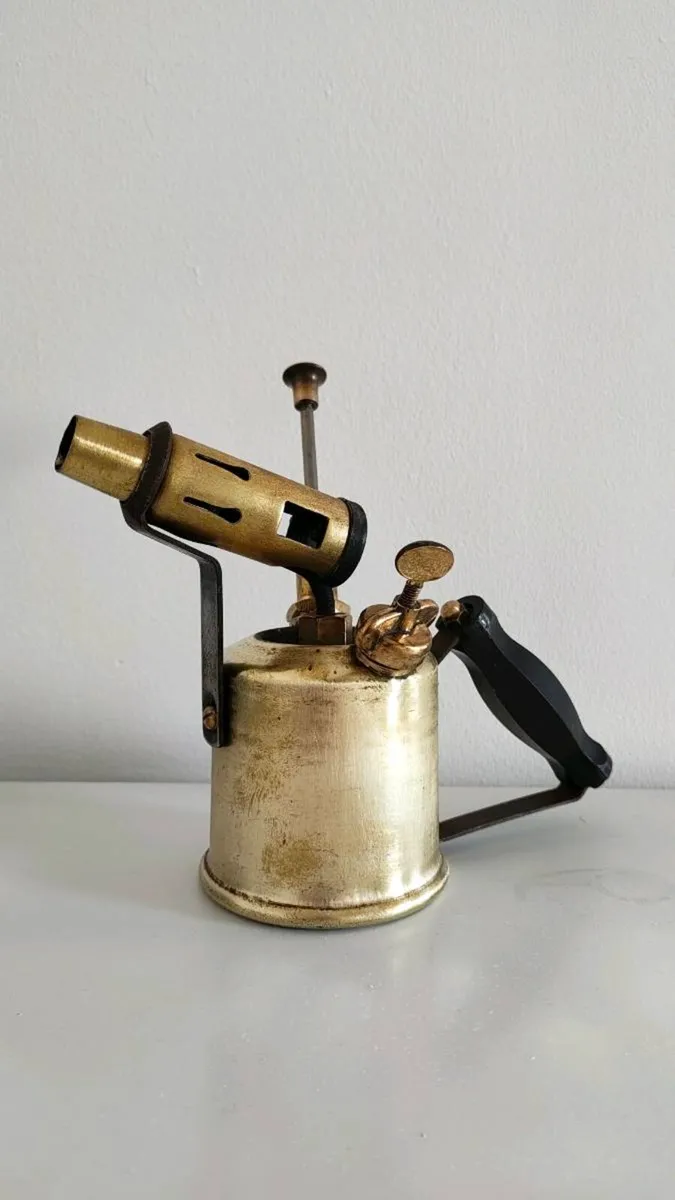 Vintage Brass Blow Torch - Image 1
