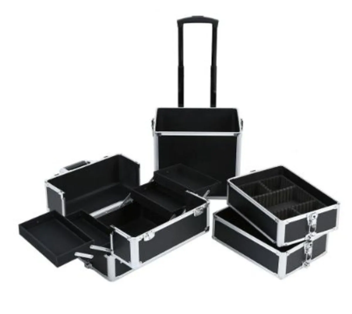 Songmics Trolley Hand  Makeup Cosmetic Box Case - Image 4
