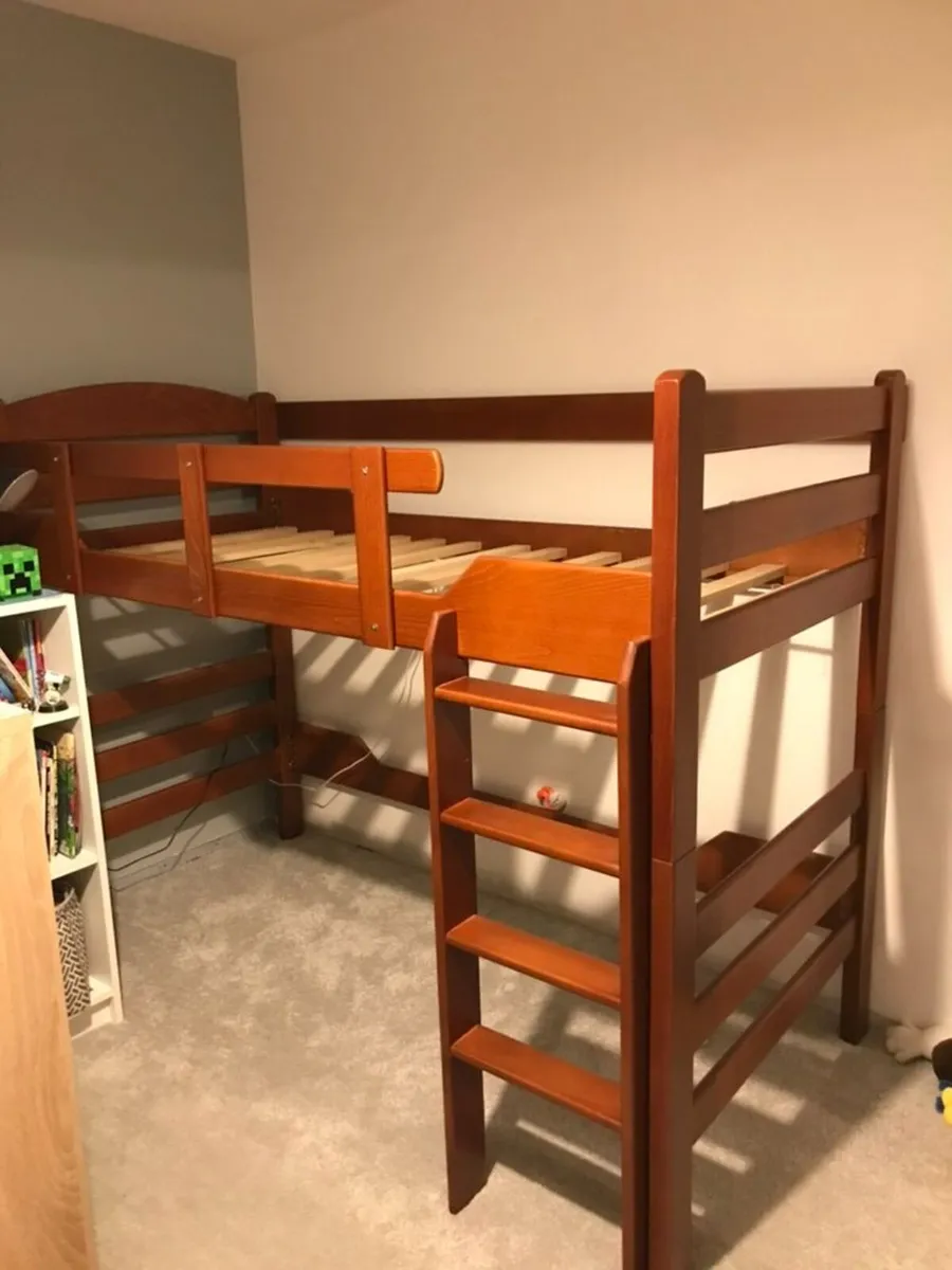 Mid-sleeper bed - convertible - 90 x 190 cm - Image 1