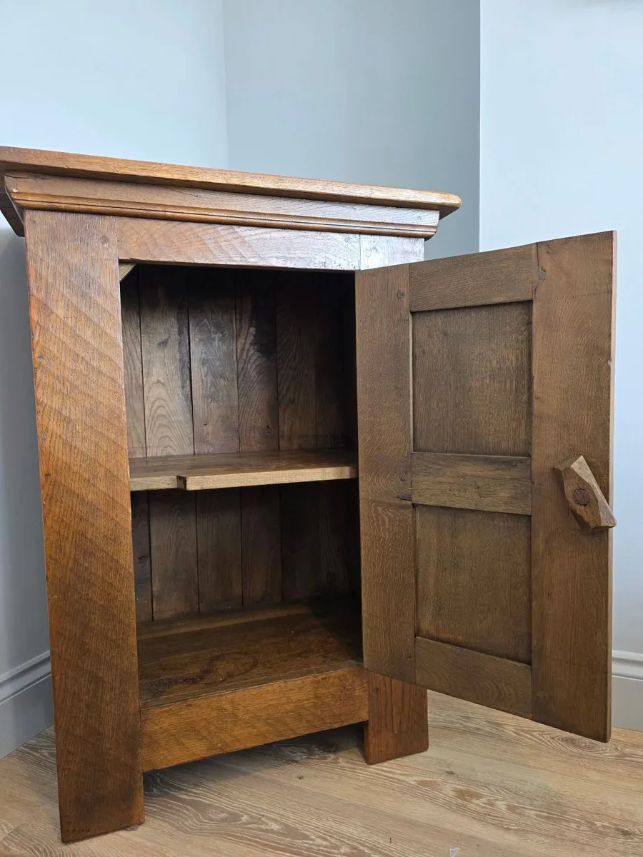 Mid-Century Solid Oak Cabinet - Image 2